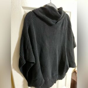 Elegant Black Cowl Neck Sweater